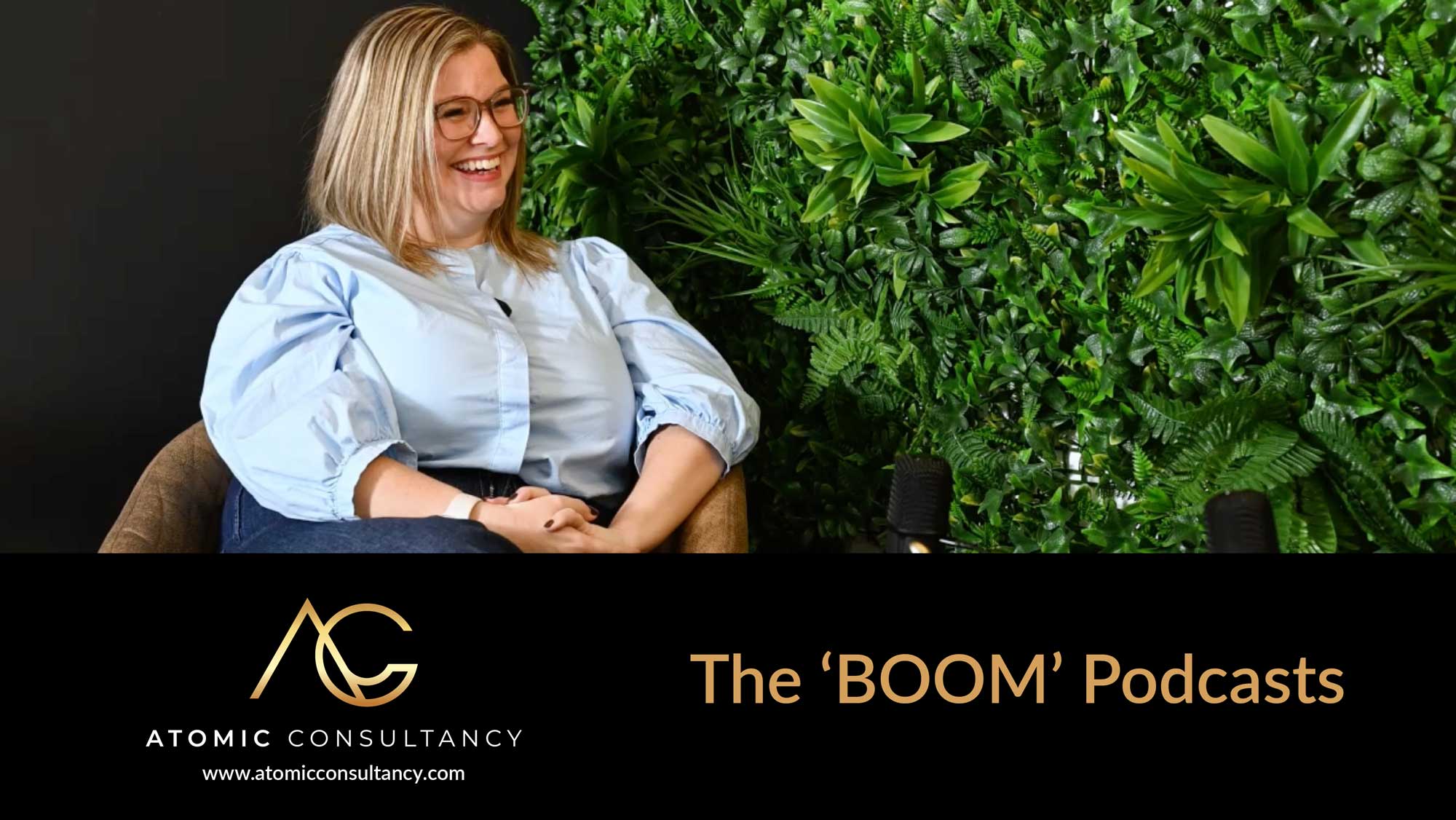 boom-podcast-episode-4-rachel-ollington-image Rachel Ollington being interviews by Lucy Noonan for The Atomic Consultany's Boom Podcast